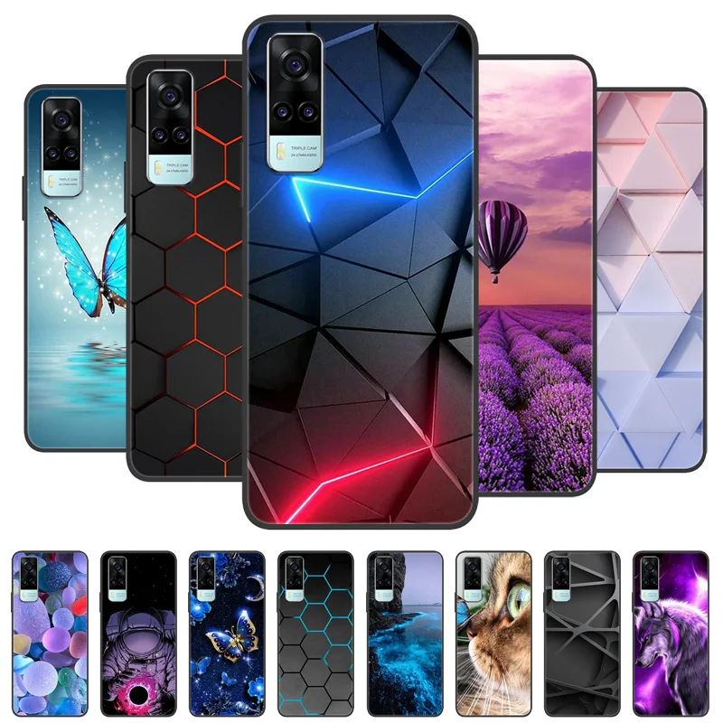 For Coque vivo Y31 2021 Case Silicon Back Cover Phone Case For Vivo V2036 Cases Soft bumper Funda for Vivo Y 31 VivoY31 2021 Bag