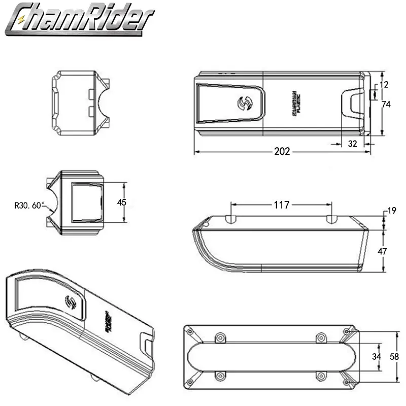 Controller Case Controller Box Contrller Holder Plastic Box for ebike conversion kit & ebike
