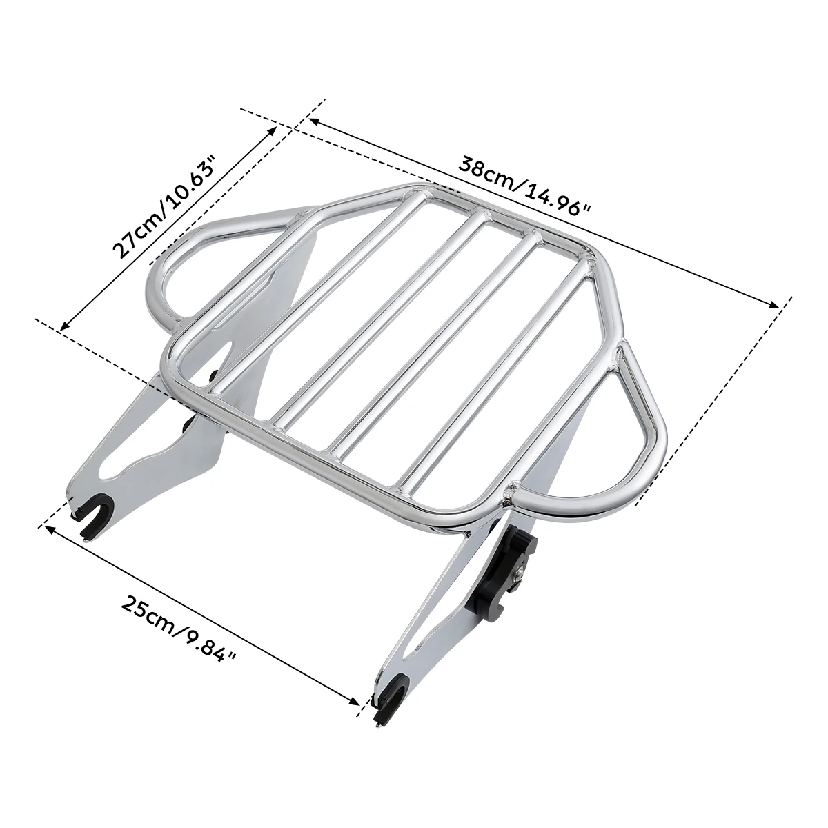 Detachable 2-Up Mount Luggage Rack For Harley Touring  Street Glide Road King 2009-2025 2020 Motorcycle