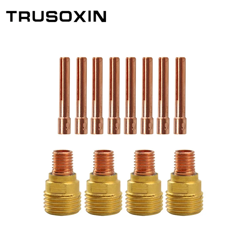 35pcs TIG Stubby Gas Lens #10 Pyrex Glass Cup Spares Kit Durable Practical Accessories For WP9 WP20 WP25 TIG Welding Torch