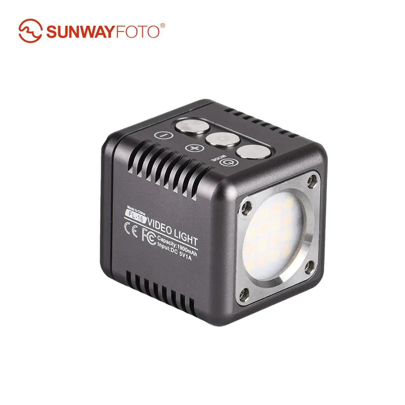 SUNWAYFOTO FL-16 Mini LED Light for Camera Video Photography 3000-5500k IP66