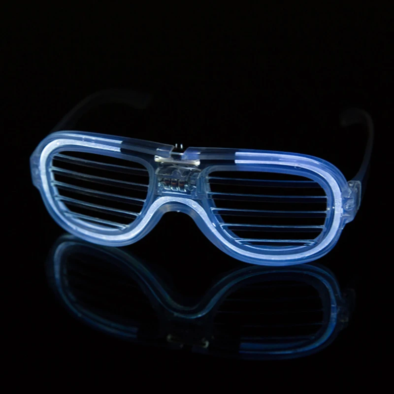 New Led Illuminated Blinds Glasses Bar Prom Party Performance Cheering Props Festival Celebration Active Atmosphere Flash Toy