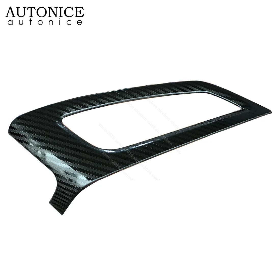 For Ford Focus MK3 2012-2014 Carbon Fiber Color Interior Dashboard Air Conditioner Vent Trim 2PCS Stainless Steel