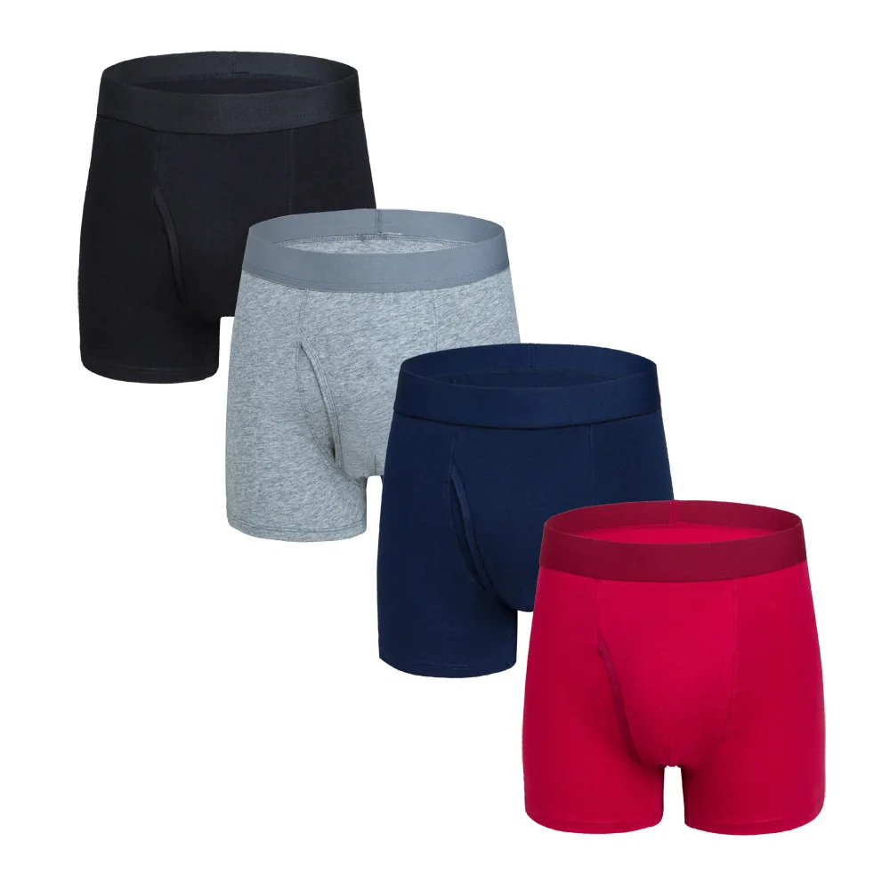 

5PCS/Pack Men Boxers European Size Underwear Cotton Man Shorts Boxer Breathable Shorts Underpants Hombres Boxeador 2021