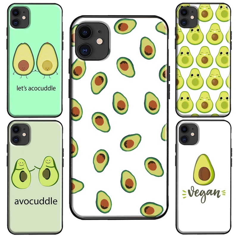 FUNNY AVOCADO Smile JOKE For iPhone 13 Pro Max 12 mini Case For iPhone 11 14 Pro Max XS XR X 7 8 Plus SE 2020 Cover