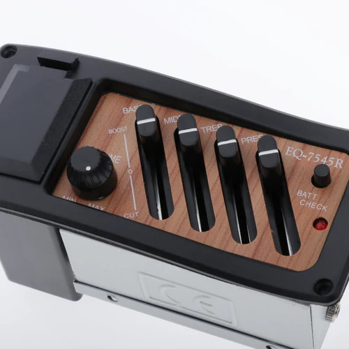 Imagen 2 del producto Pastilla de guitarra acústica EQ, ecualizador piezoeléctrico, Kit activo, EQ-7545R, 1 unidad