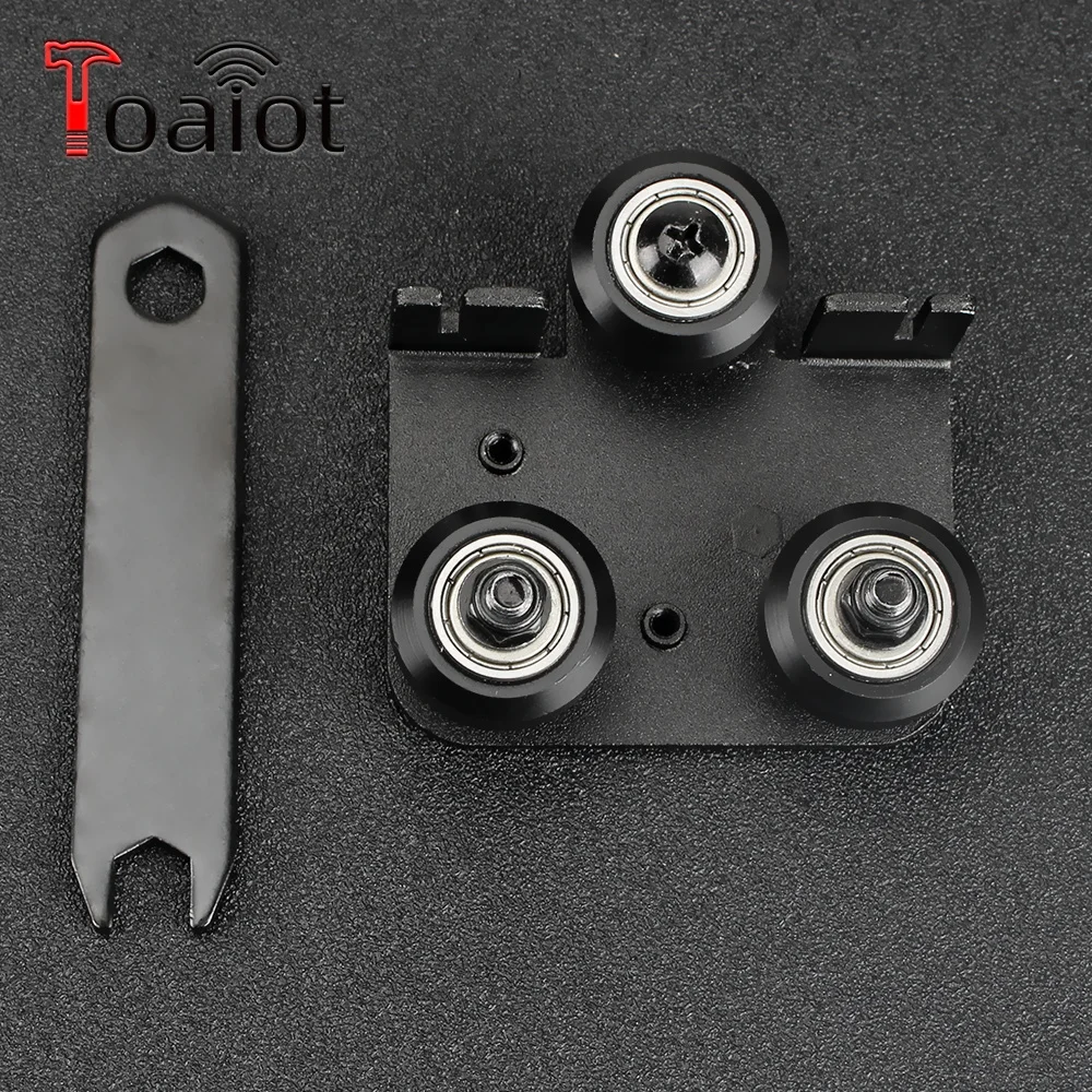 Toaiot 3D Printer Accessories Nozzle Extrusion Backplane with Pulley Fixing Parts Universal for CR-10 and Ender-3