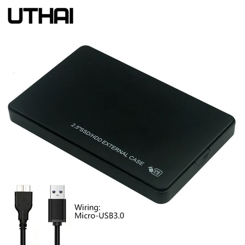 UTHAI U25 2,5 pulgadas SATA3 USB3.0 HDD gabinete sin herramientas carcasa móvil caja de tarjeta de disco duro externo para almacenamiento portátil
