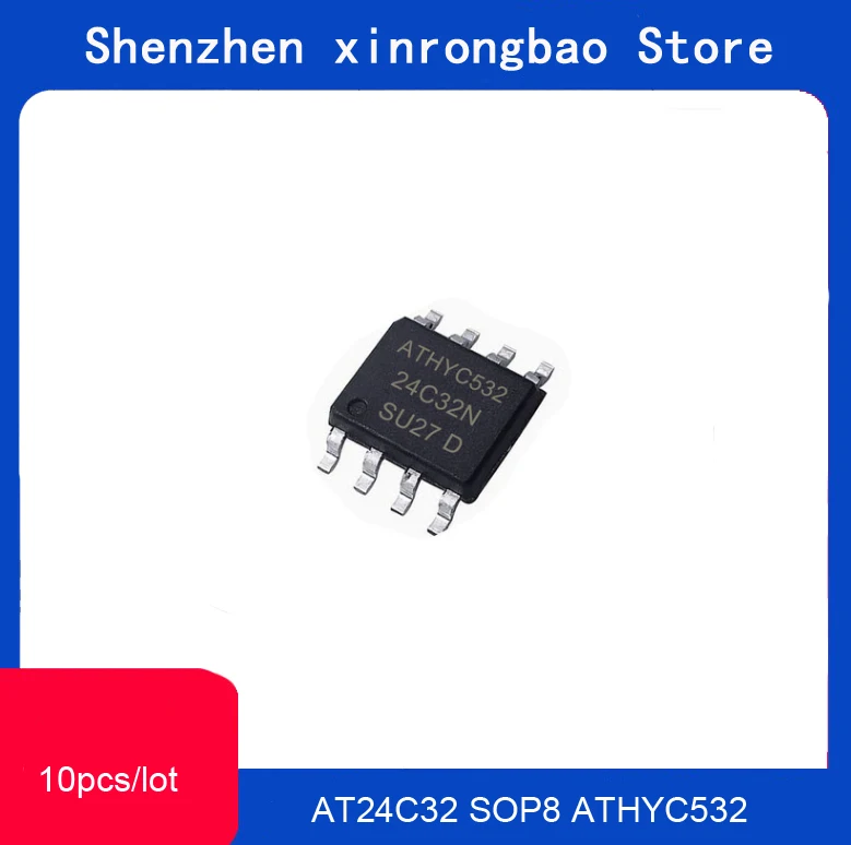 10pcs AT24C32 SOP-8 AT24C32-10SU-2.7 SOP AT24C32 SOP8 ATHYC532  SOP8 24C32