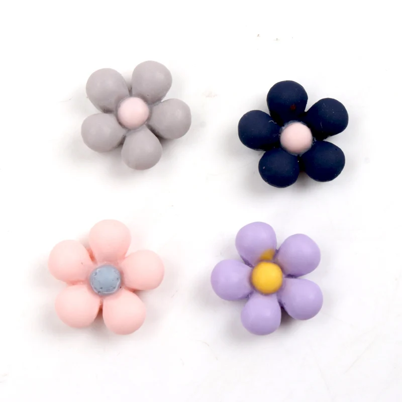 12mm 50 STUKS Fashion Zonnebloem Bloem Plaksteen Resin Cabochons Plakboek Craft DIY Telefoon Hoofddeksels Party Decoraties Accessoires