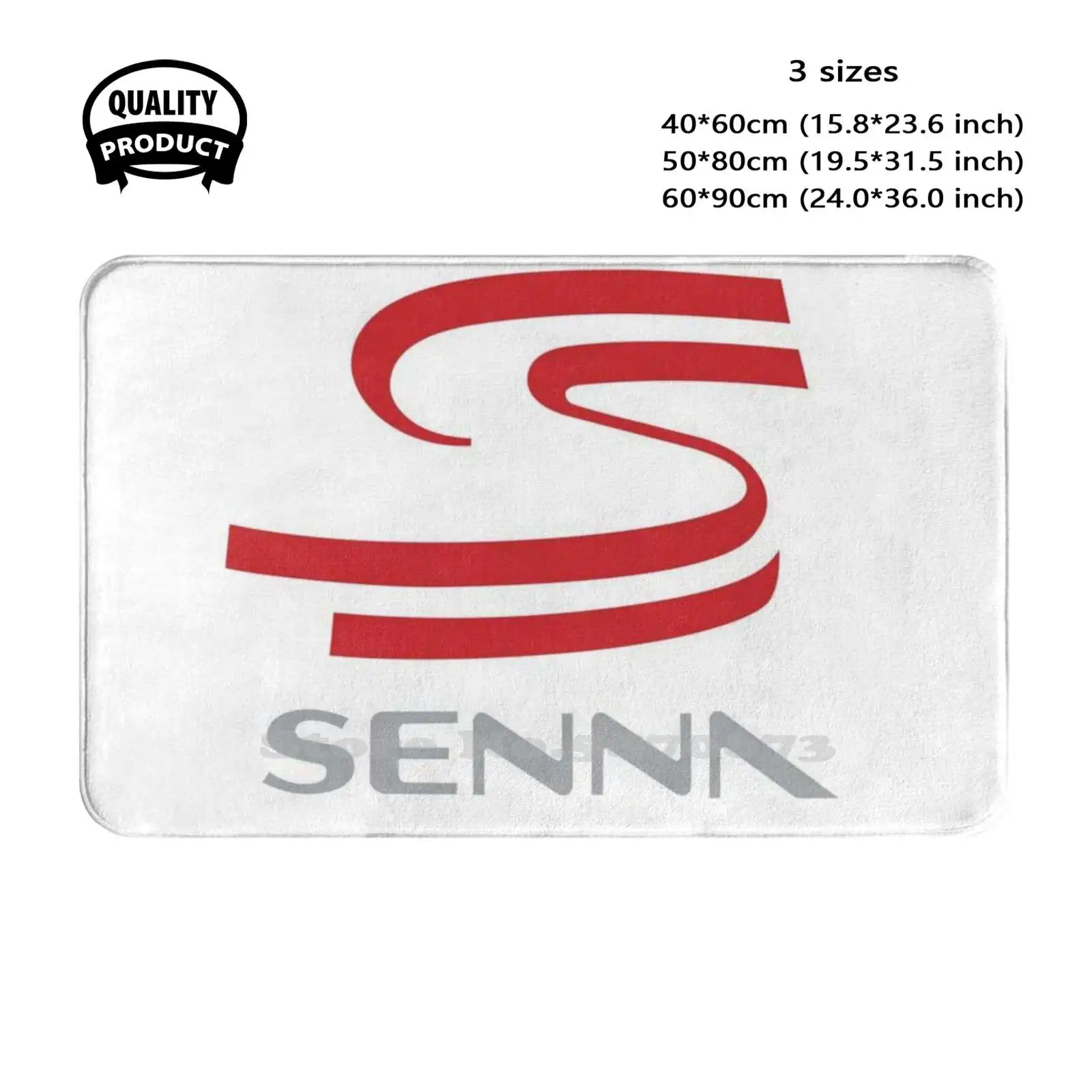 Driver Soft Cushion Home Carpet Door Mat Car Rug Senna Driver Champion Brazil Monaco Monza Imola