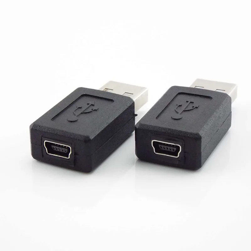 Mini usb b 5 pinos jack fêmea para usb um adaptador macho m/f do conector de 2.0 para o cabo estendido l1