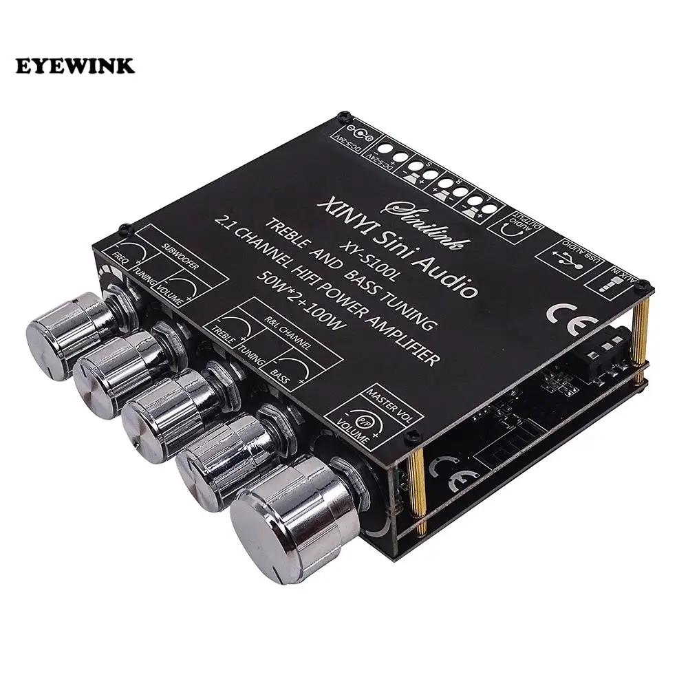 XY-S100L 2.1 channel Bluetooth audio power amplifier module high and low bass subwoofer