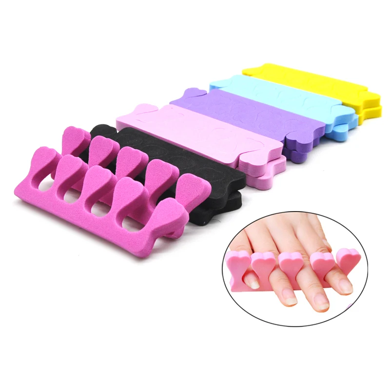 80pcs（40pair）Finger Toe Separators Nail Polish Feet Care Nail Tools Sponge Toe Separators Bulk Manicure Pedicure Tool Salon/Home