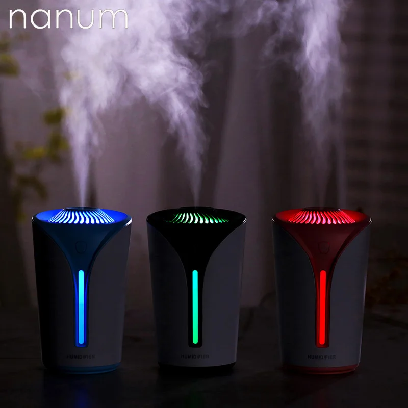 

Creative Essential Oil Diffuser Mini Flame Cup Ultrasonic Humidifiers with LED Light USB Aromatherapy Fogger for Office Home