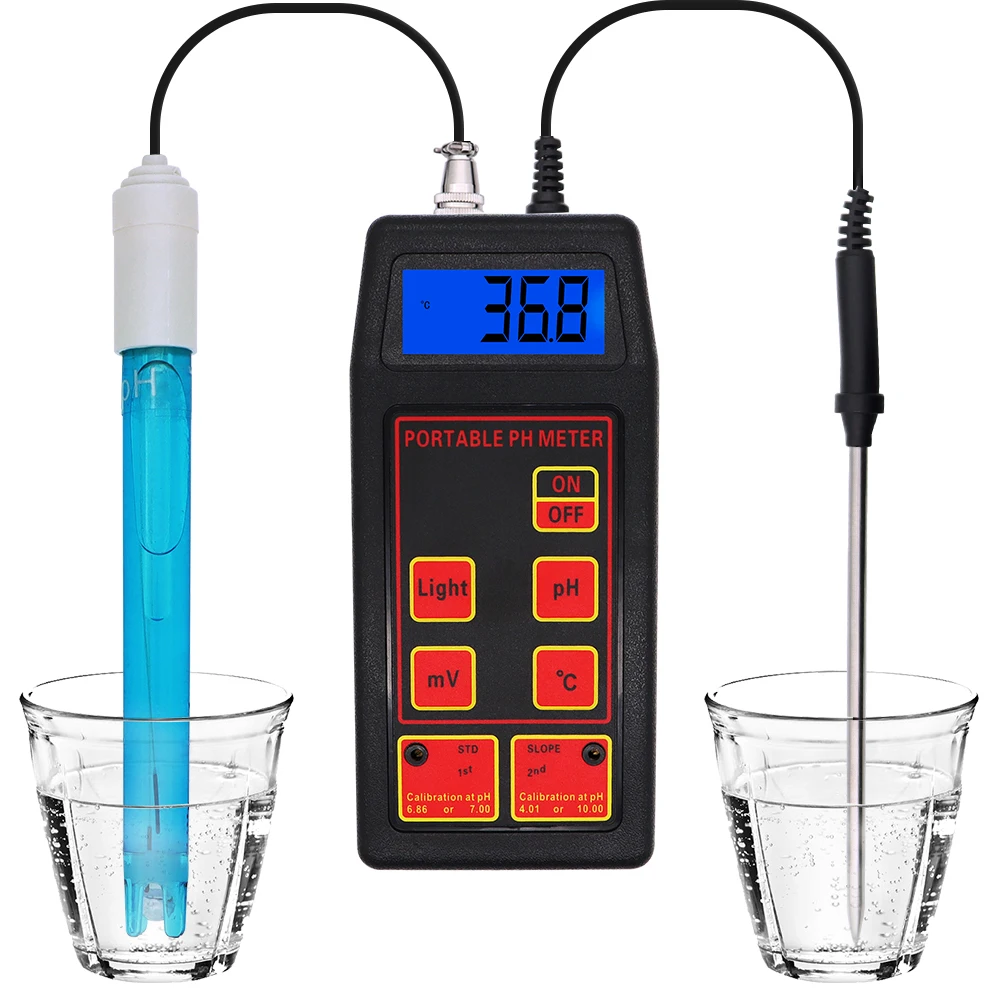 

3 in 1 Digital PH ORP Meter Tester Temp Multi-function Water Quality Monitor Multiparameter with PH ORP TEMP Electrode 40%off