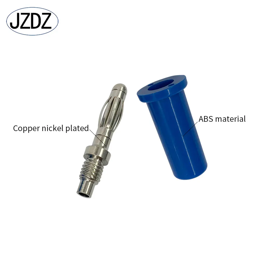 JZDZ 10 sztuk/partia 4mm wtyk bananowy złącze elektryczne adapter 5 kolorów J.10013