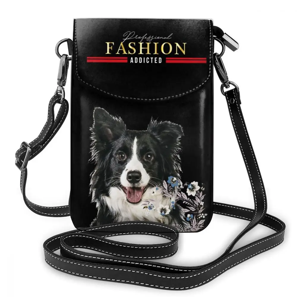 

Новая женская сумка мини-сумка через плечо с надписью Border Collie Dog Print Wild Fashion маленький мобильный телефон сумка Индивидуальная сумка через плечо