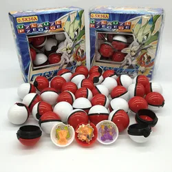 Pokéball et figurines Pokémon originales pour enfants, jouets de collection, poupées modèles, cadeaux d'anniversaire, 36 pièces