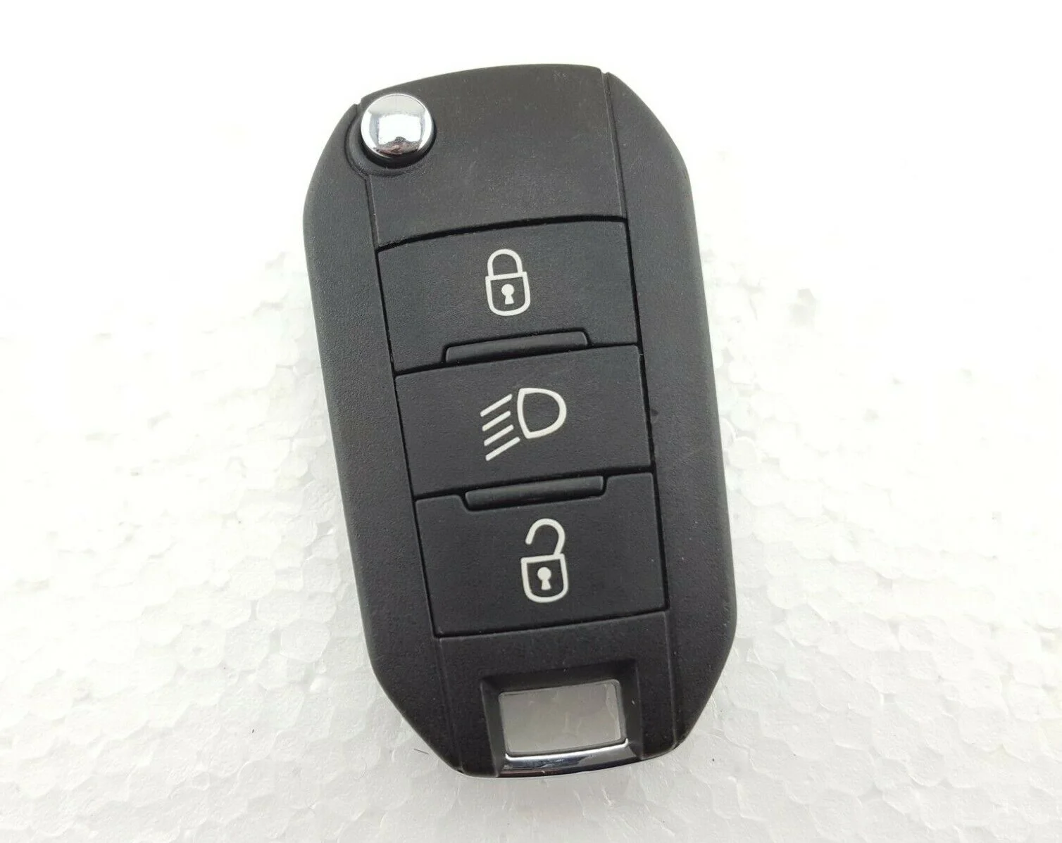 KEYECU OEM GENUINE Flip Remote Key Fob 3 BUTTON 434MHz for Peugeot 301 / 308 / 208 / 2008 5FA010 353-04 PCF7941 9674001080 02