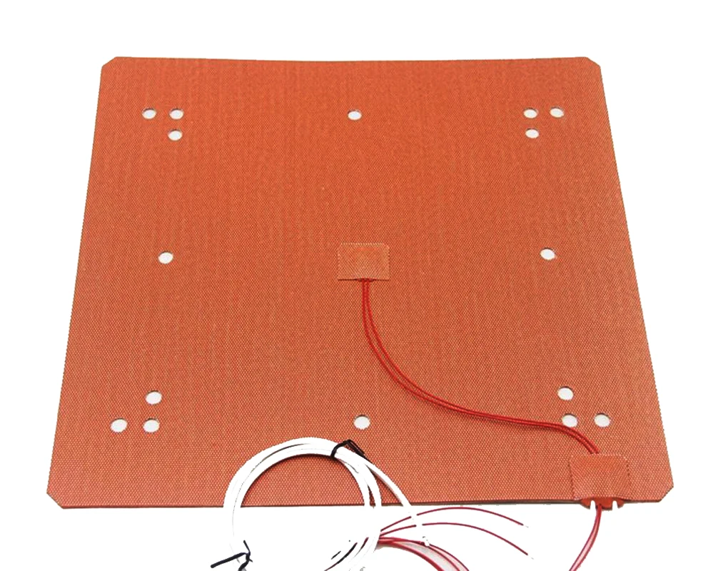 3D Printer Ender 5 Plus Silicone Heater 370x375mm 120V/220V 1000W for Build Plate Heat Bed 3D Printer Parts