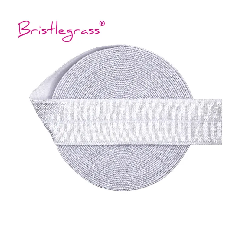 BRISTLEGRASS 50 100 Yard by Roll Solid Shiny FOE Fold Over Elastic 3/4 \