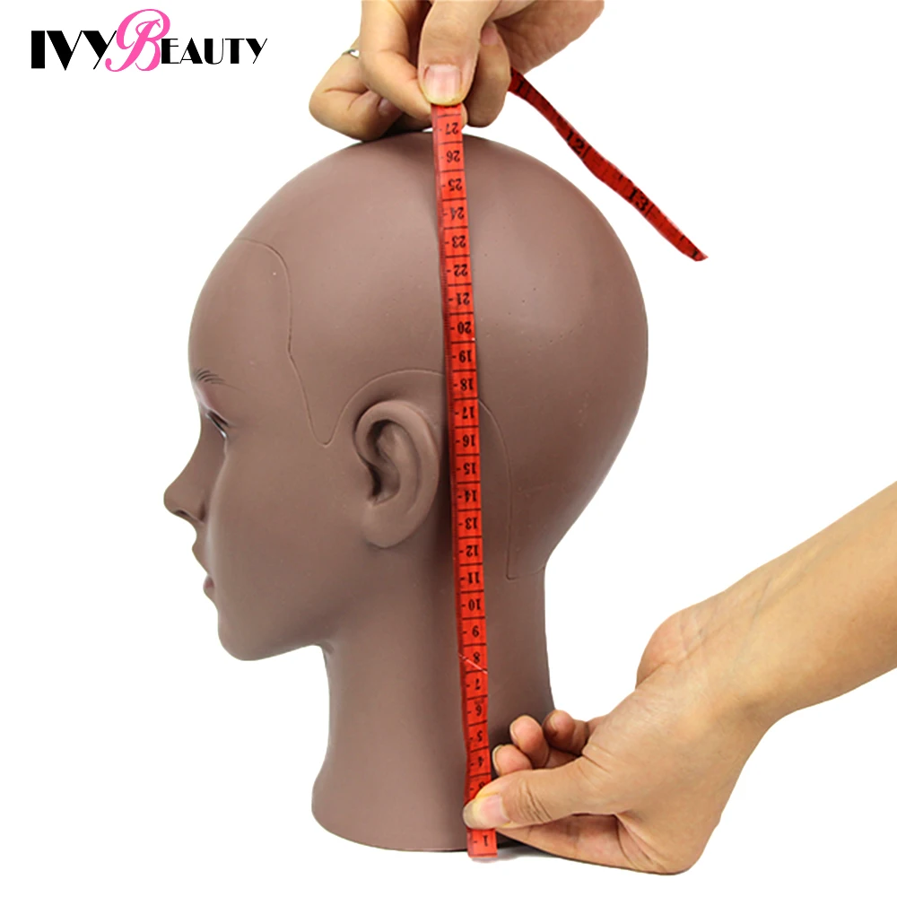 Female Big Size Bald Mannequin Training Head 22inch Without Hair Cosmetology Practice Manikin Head For Hair Styling Wigs Making