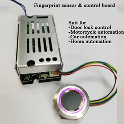 DC10V-30 Biometric fingerprint control module 200 Users Smart electric lock DIY  door lock home car motorcycle automation