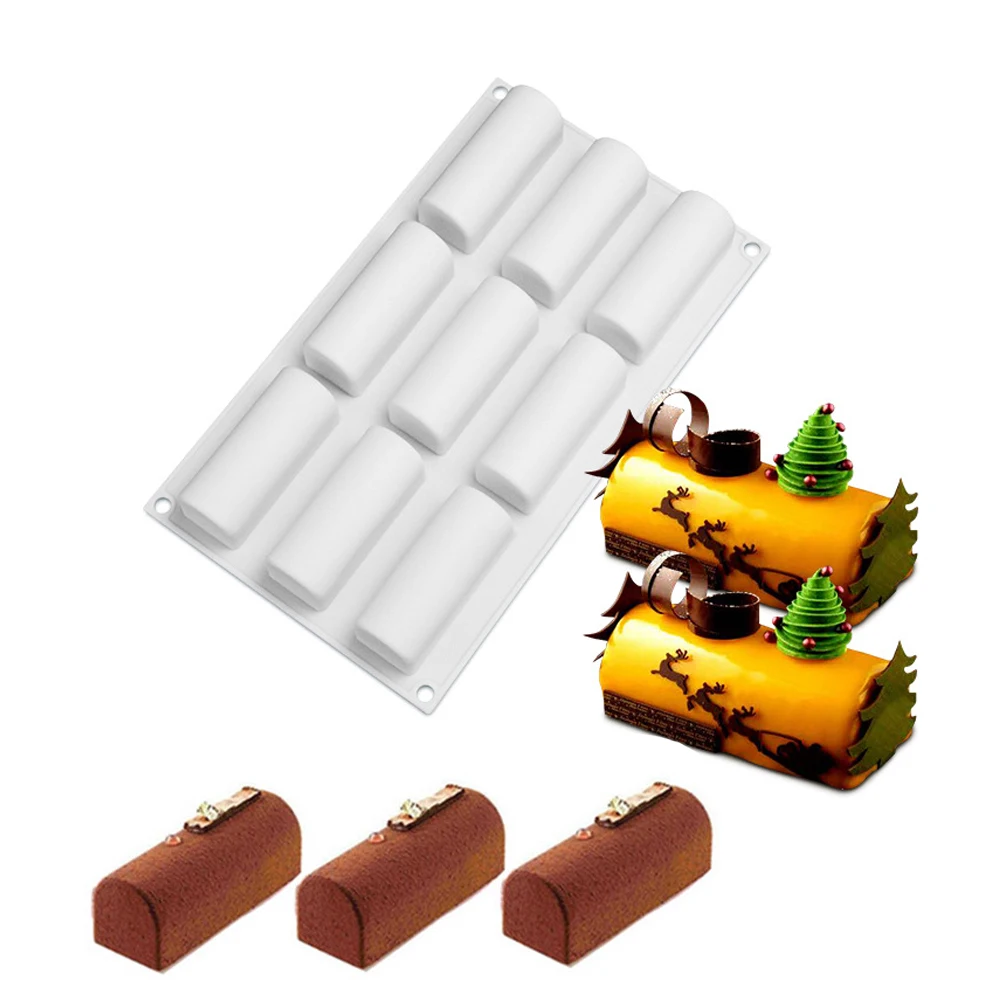 

9 Cavity 3D Stick Shape Chocolate Truffle Mousse Dessert Cake Silicone Mold DIY Bakeware Cakes Moulds Baking Tools