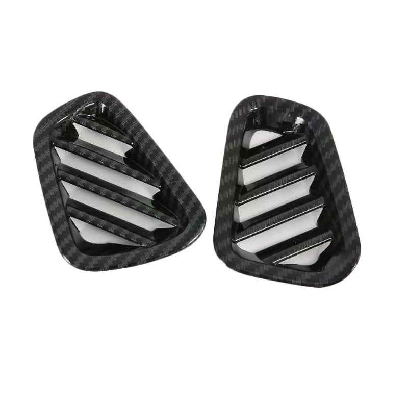 For Hyundai Tucson 2019 2020 Carbon fiber Interior accessories Car dashboard Air Condition Outlet Vent cover Trim