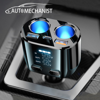 65W PD Fast Charger For Car Dual USB Adapter Car Cigarette Lighter Socket Splitter Auto Type C Quick Charge For iPhone Huawei
