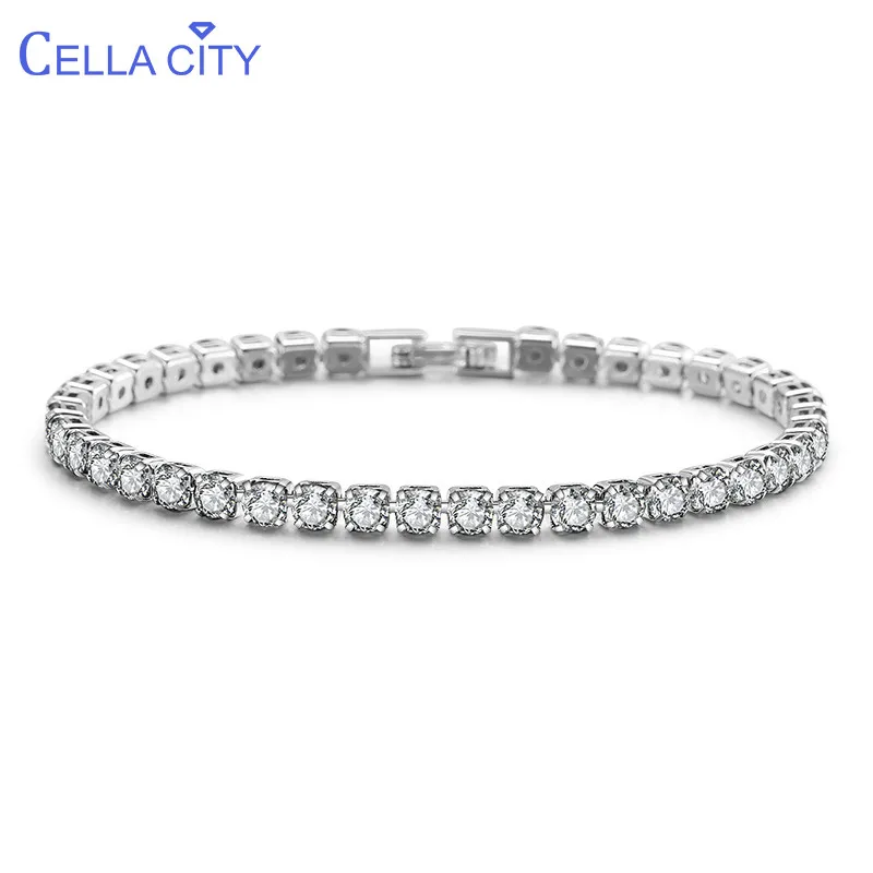 

Модные серебряные ювелирные изделия 925 пробы в Корейском стиле, украшенные искусственными камнями для женщин, цвет розового золота, 4 мм, циркон, для вечеринки