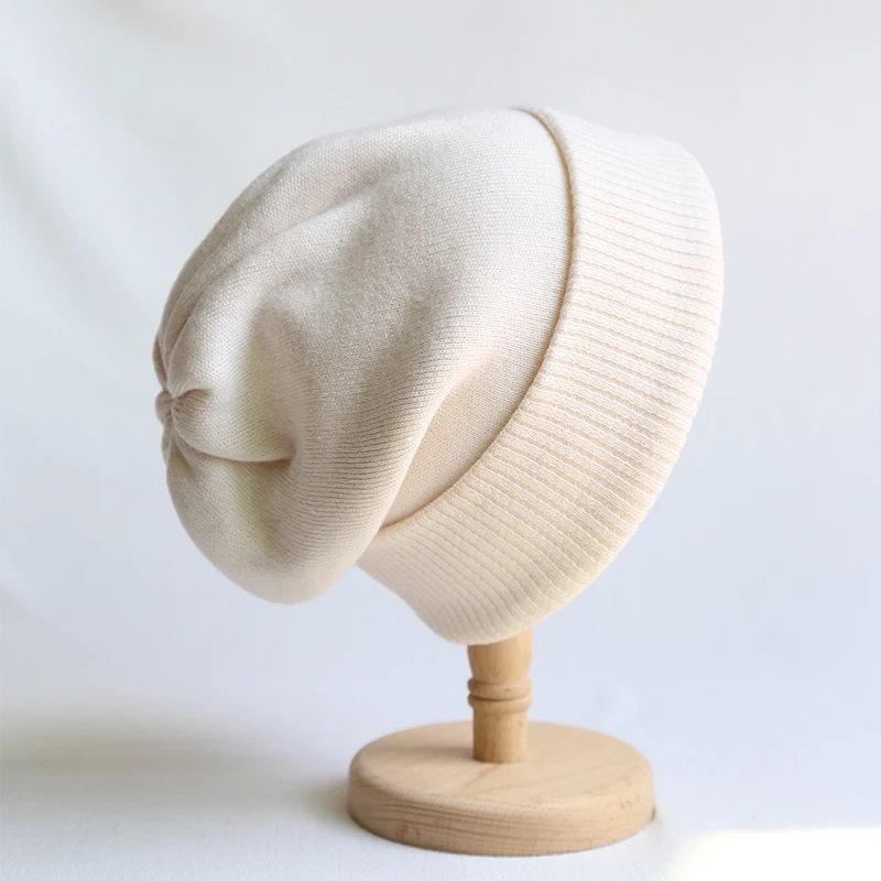 New 6 Colorways Solid Wool Cashmere Woman Winter Hat Soft Unisex Autumn Bonnet Soft Handfeel Woman Warm Skullies Gift Wholesales