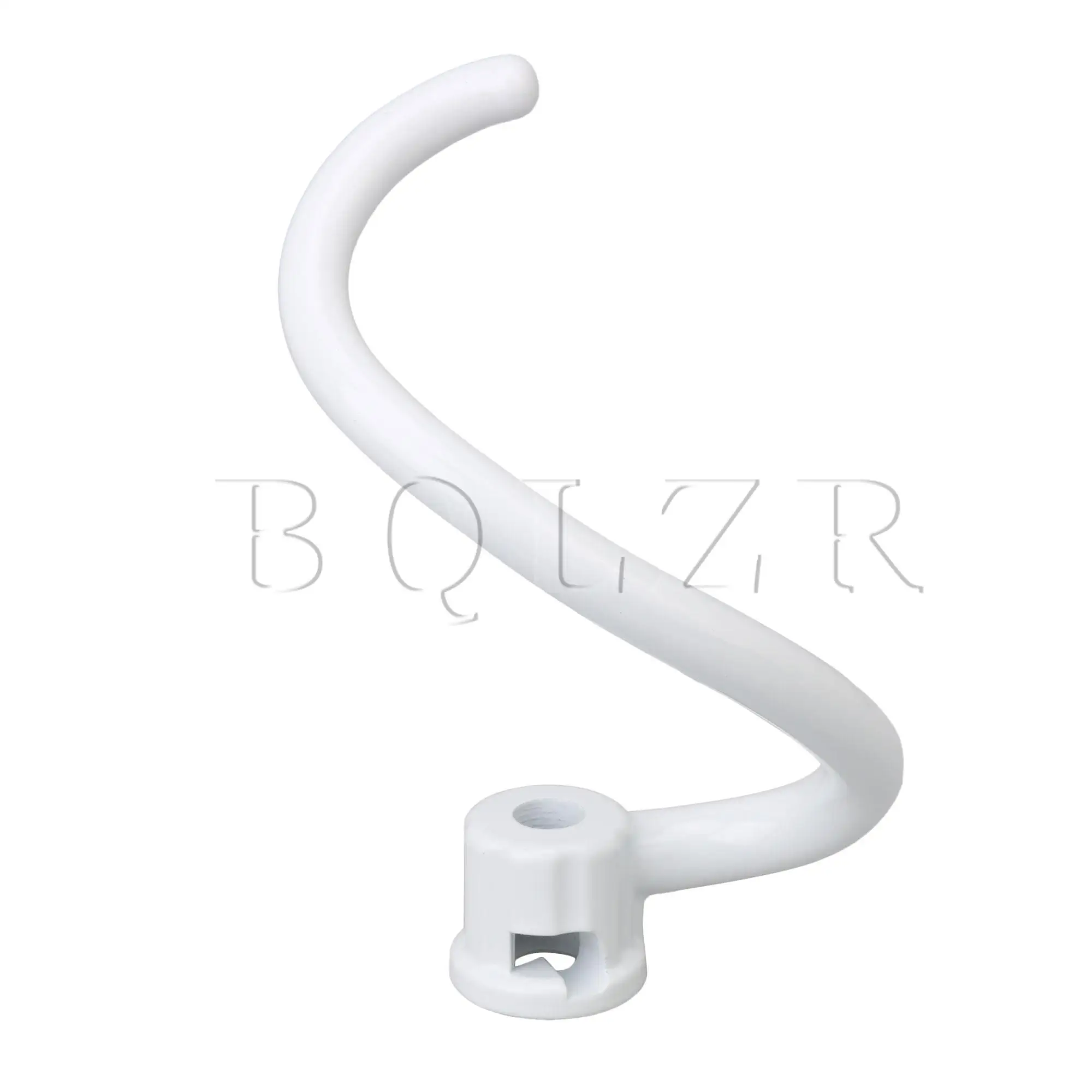 BQLZR White Spiral Coated Metal Dough Hook Replacement for KitchenAid Lift Mixer KV25G0X Bowl 5QT 6QT 17cm Height Part Fits