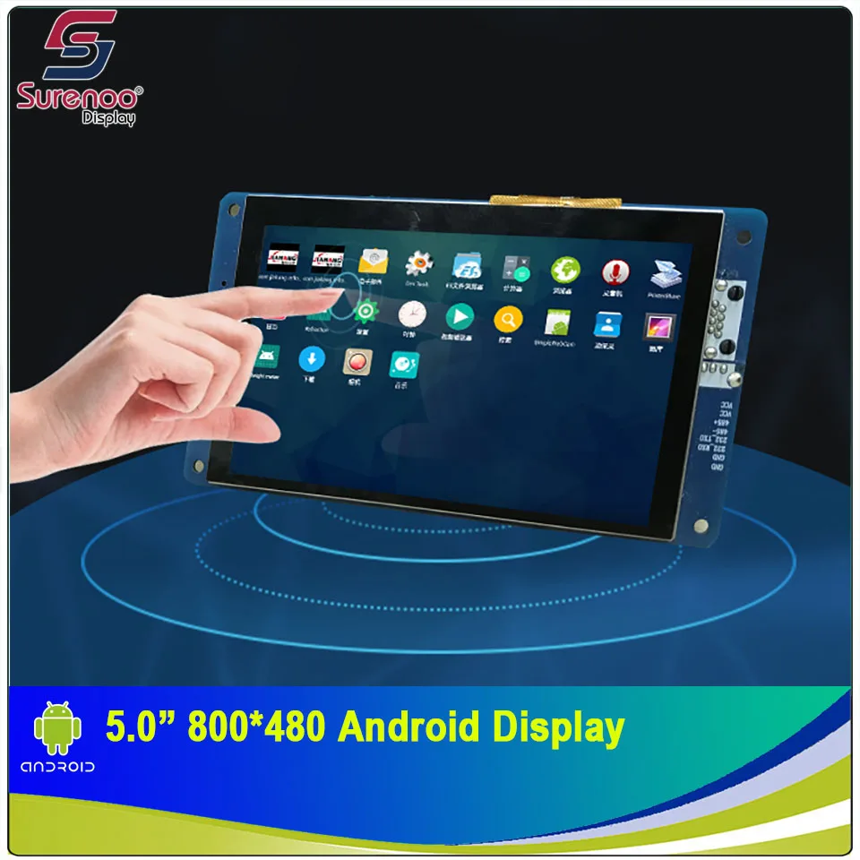 5.0 "800X480 Android Industrie Grade WIFI IPS TFT LCD Modul Display mit w/ Multi-Kapazitive Touch panel