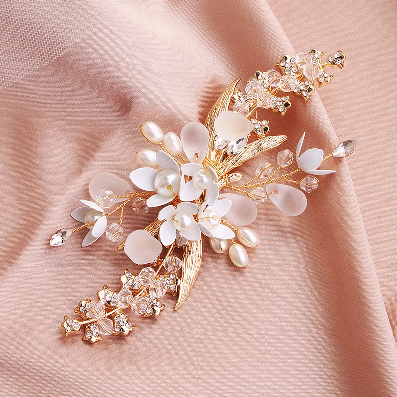 Miallo Fashion Wedding Hair Clips Flowers Bridal Hair Jewelry Accessories Handmade Hair Ornaments Headpieces Bridesmaid Gift