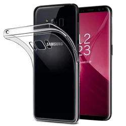 Ultrathin Silicone Transparent TPU Phone Cases for Samsung Galaxy S8/S8 Plus S8Plus Back Cover Camera Protective SamsungS8Plus