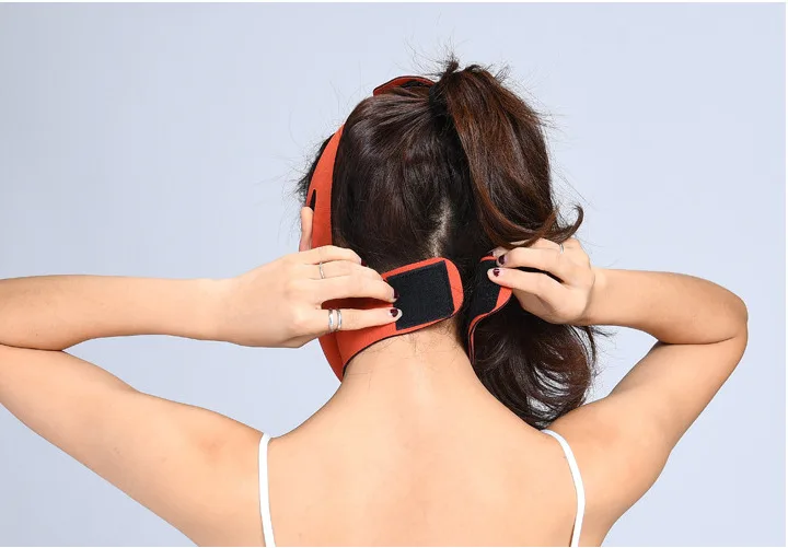 New V-Face Shaper Reduce Double Chin Slimming Bandage Mask Belt Shape Face-lift Bandage Belt Shape Facial Lift Strap Shape image 3
