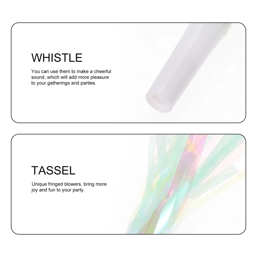12Pcs Fringed Blowouts เด็กของเล่น Party Blowouts พรรค Favors ตกแต่ง