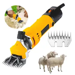 1000W Electric Sheep Shearing Cutter 9 Gears Goat Wool Shaving Adjustment Push Trimmer Tool Powerful Scissor Machine EU Plug