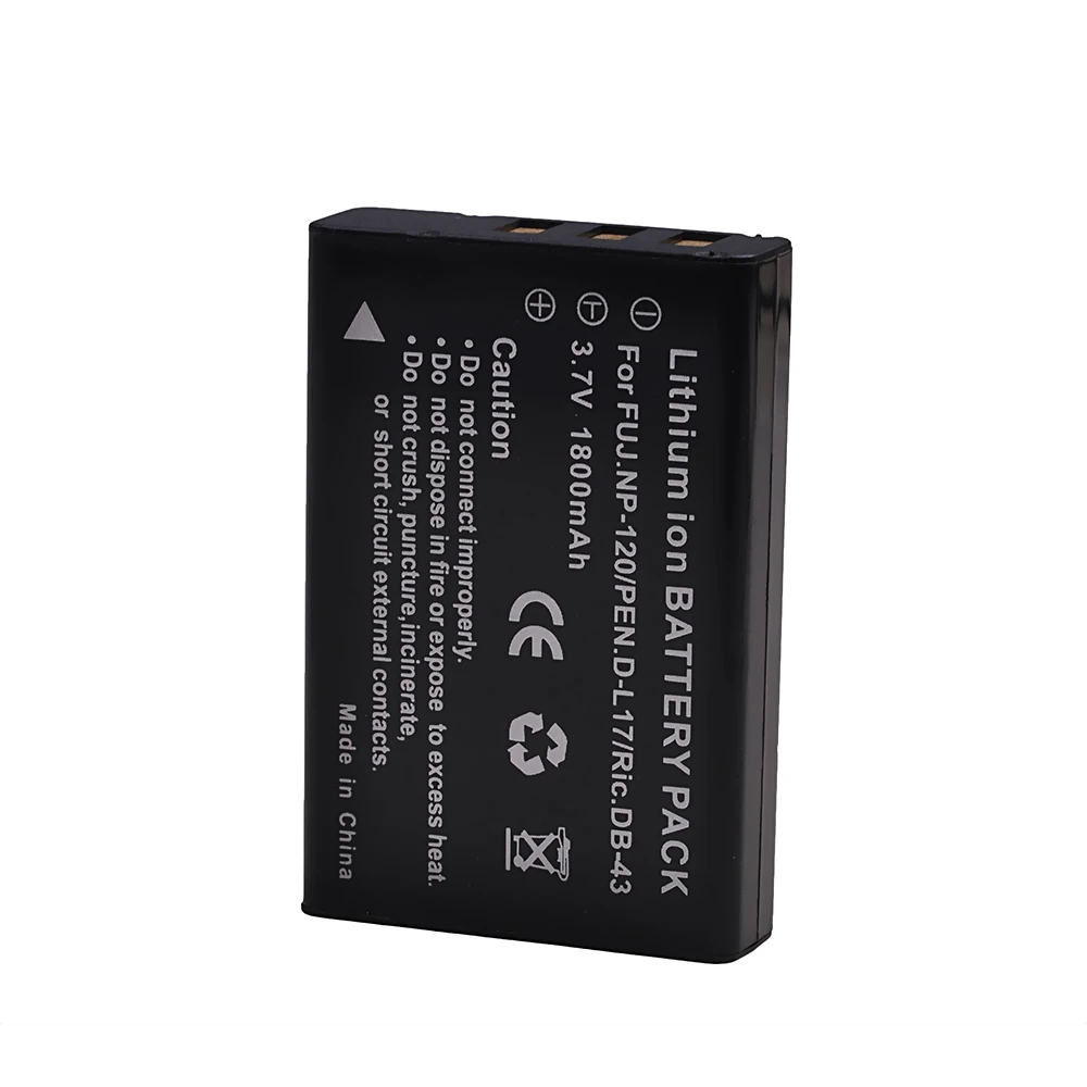 ل فوجي فوجي فيلم F10 F11 M603 التكبير بنتاكس MX4 MX550 ريكو 300G 500G GX8 DL17 D-Li7 DB-43 BP-1500s NP-120 FNP120 NP120 البطارية