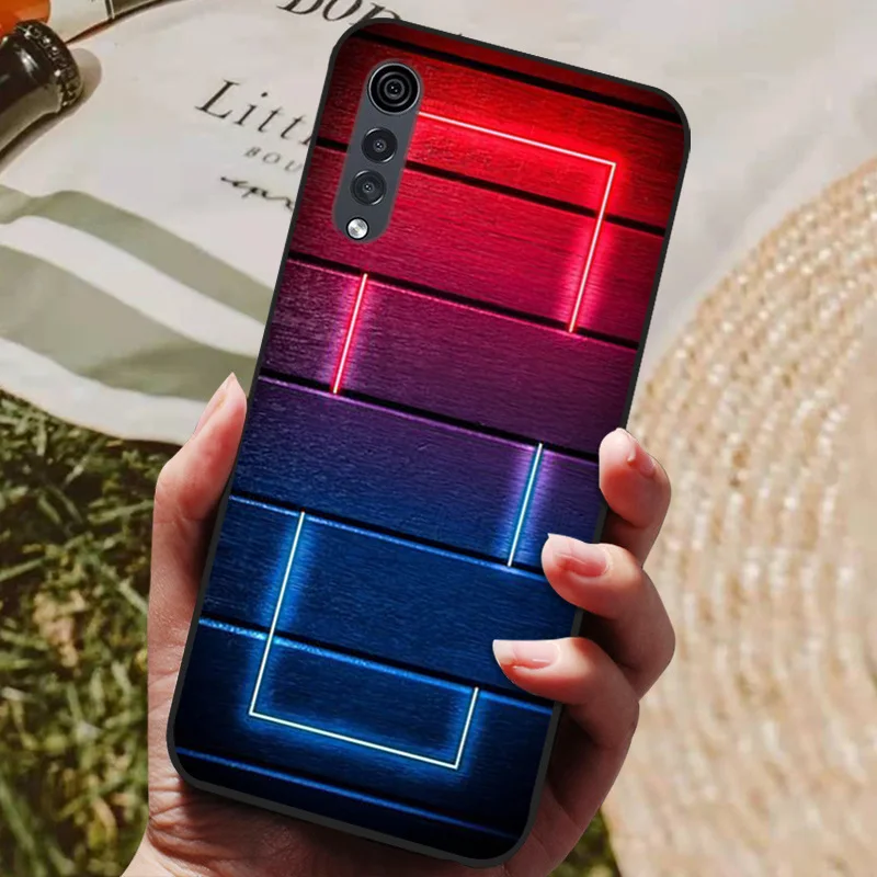 Case For LG Velvet Silicone Wolf Soft Phone Cover For LG Velvet 5G Case Luxury Black TPU Coque For LG Velvet 6.8\