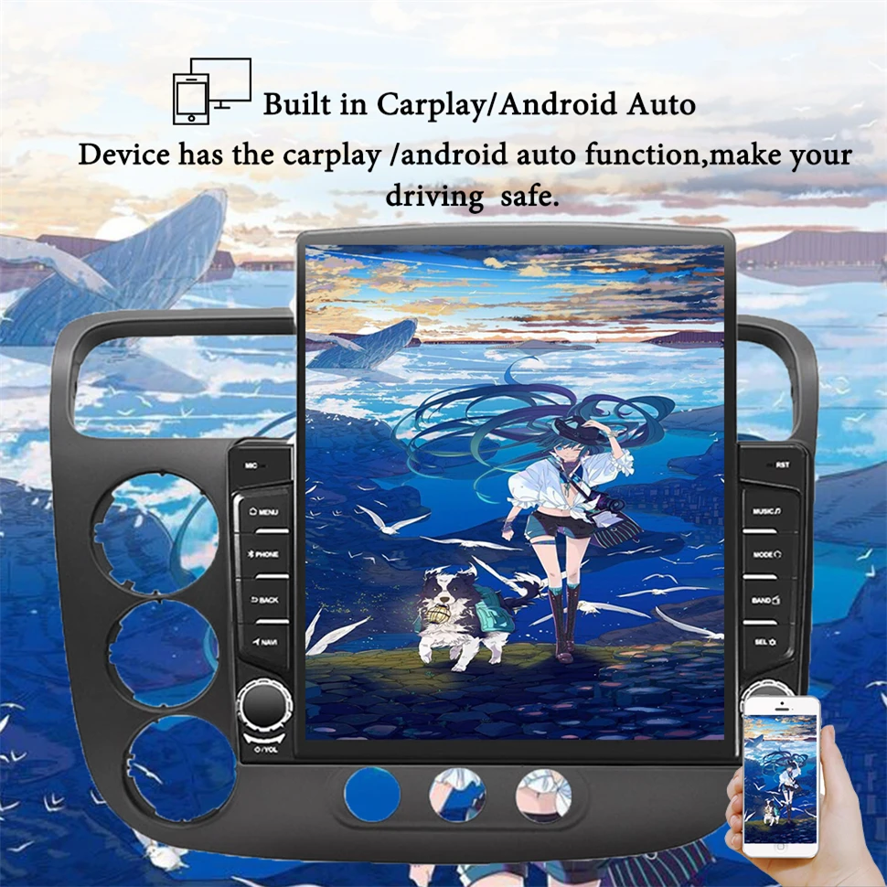 8Core Android 14 Car Radio Stereo DVD Cassette For Honda Civic 2000 - 2006 Auto GPS Navigation With 4G Lte WiFi Head Unit Tape view 4