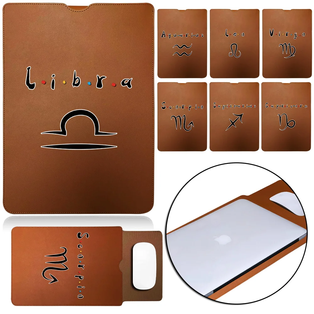 

Laptop Bag for 11 12 13 15 Inch Leather Portable Briefcase Sleeve Pouch Constellation Series Notebook Macbook Air 13 Pro 15 Case