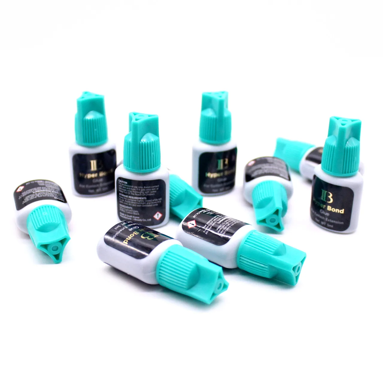5 Bottles IB Ibeauty Hyper Bond Glue 5ml for Eyelash Extensions 0.5sec Fast Drying Lasts 6 Weeks Professional Korea Makeup Tool
