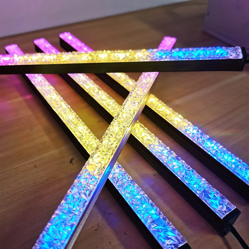 COOLMOON Diamond Light Bar RGB Chassis Decorative Light Bar LED Symphony 5V4Pin Magnetic Rigid Light Bar