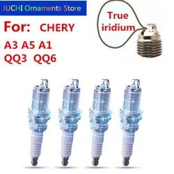 Car Igniters Iridium Spark Plugs For Chery QQ QQ6 A1 A3 A5 Tiggo