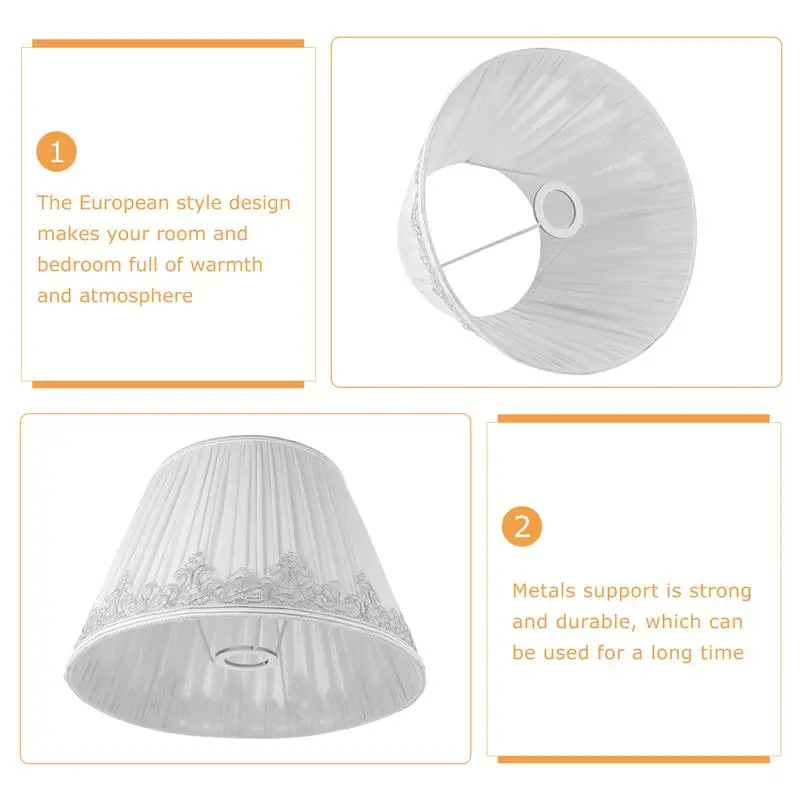 Holder Shades Chandelier Light Drum Desktop Medium Cloth Bedside Lampshade Table Light Bulbative Floor Covers Bulb