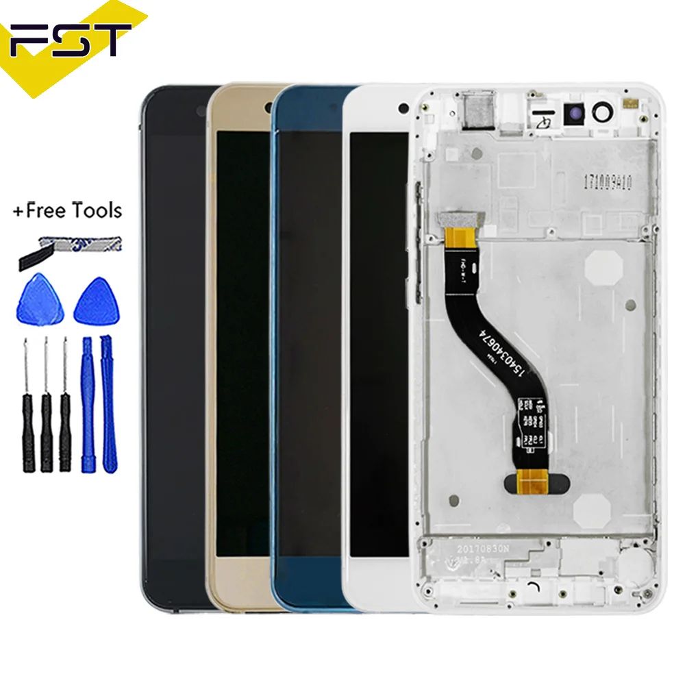 For Huawei P10 Lite P10Lite WAS-LX2J WAS-LX2 WAS-LX1A WAS-L03T WAS-LX3 LCD Display Touch Screen Digitizer Assembly with frame