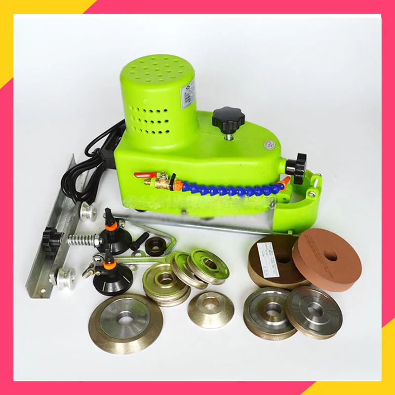 Máquina de Moedura de Vidro Portátil Pequena Borda Reta Borda Redonda Hypotenuse Afiação da Telha 110v 220v